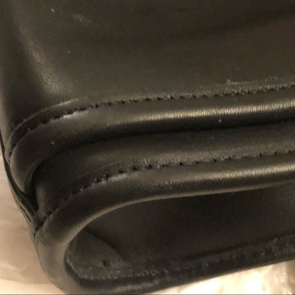 Coach vintage ridgefield black leather shoulder bag #9812 - Picture 5 of 14